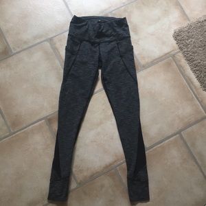 gray and black athleta leggings